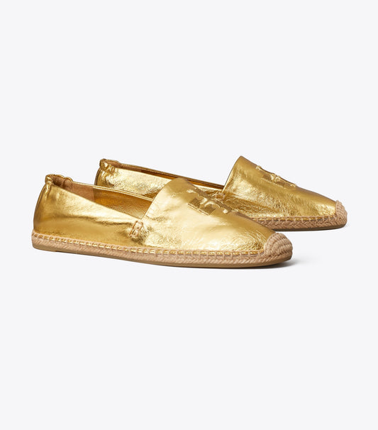 Tory Burch Double T Espadrille - Gold Leaf