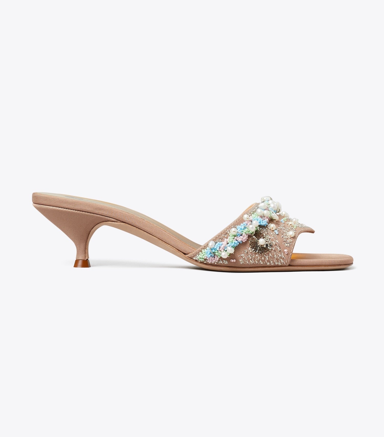 Tory Burch Beaded Heel Mule - Bronze Sun