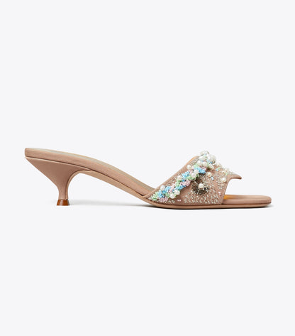 Tory Burch Beaded Heel Mule - Bronze Sun