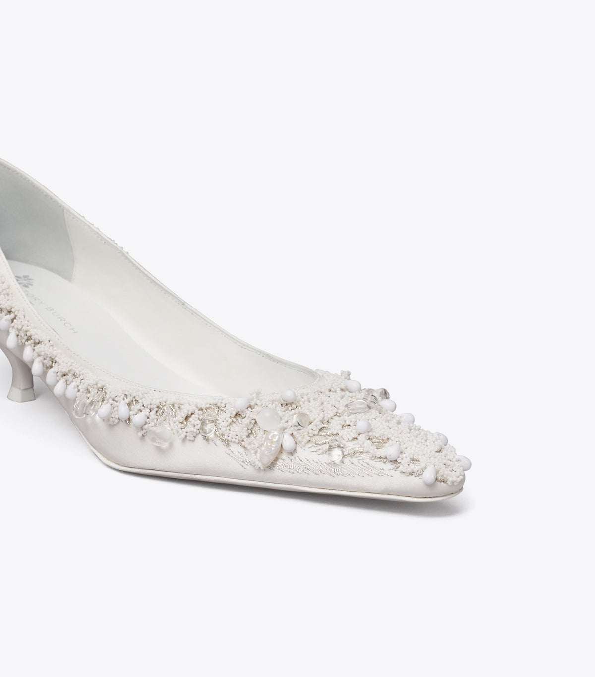 Tory Burch Beaded Pump - New Ivory