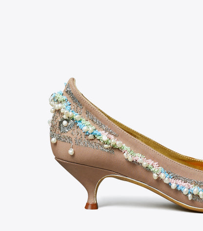 Tory Burch Beaded Pump - Bronze Sun