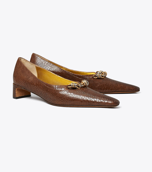 Tory Burch Runway Chain Pump - Khaki