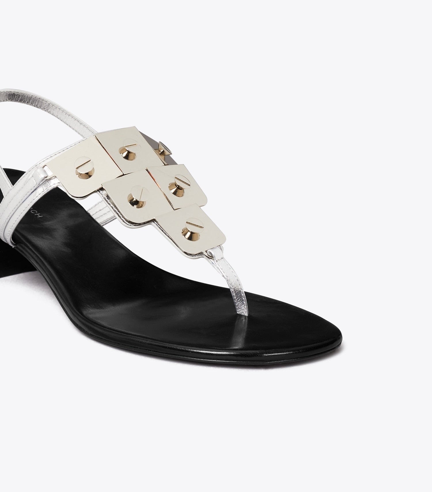 Tory Burch Gladiator Capri Heeled Sandal - Silver