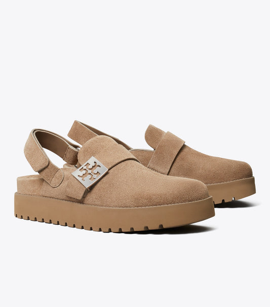 Tory Burch Mellow Sport Mule - River Rock / Silver