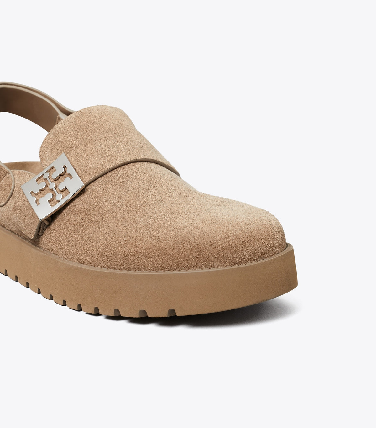 Tory Burch Mellow Sport Mule - River Rock / Silver