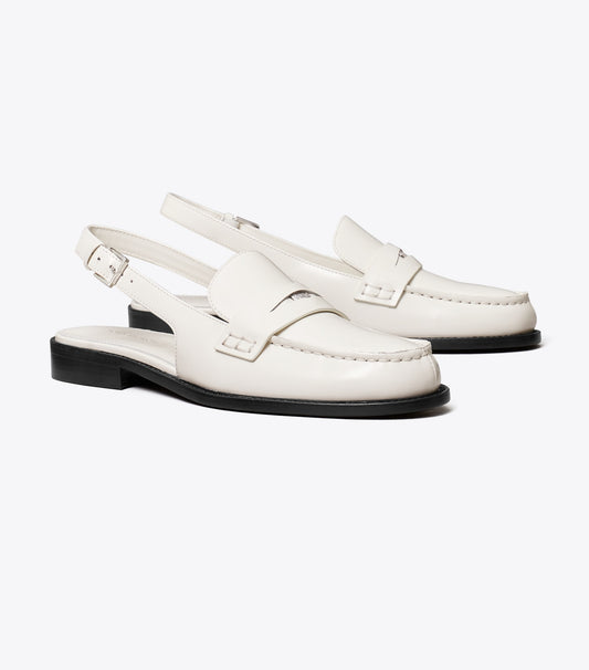 Tory Burch Classic Penny Slingback - Tresor White