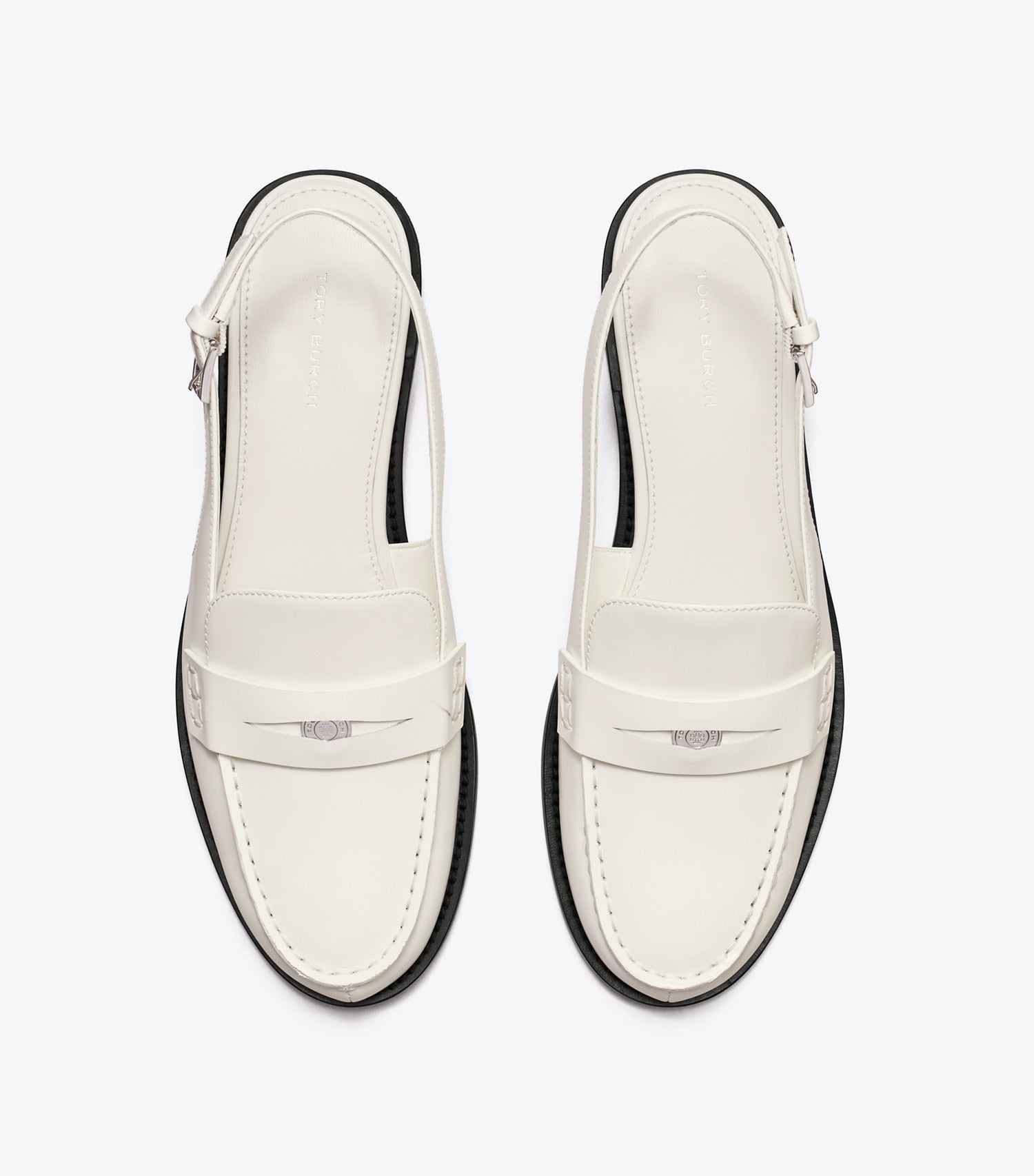 Tory Burch Classic Penny Slingback - Tresor White