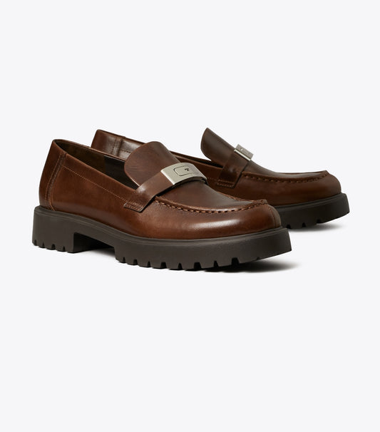 Tory Burch LeeLee Lug Loafer - Coffee