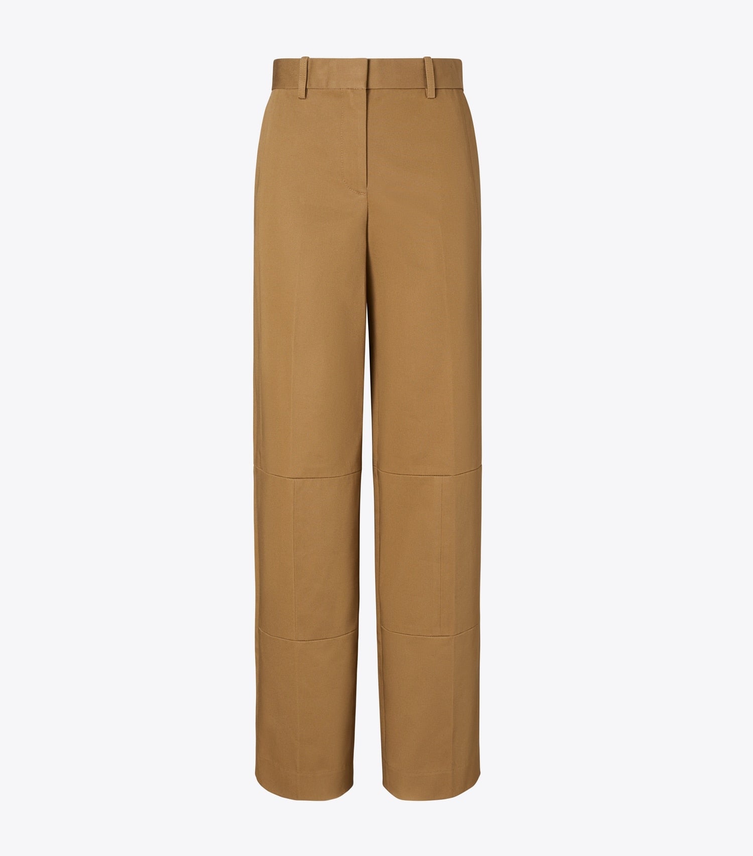 Tory Burch Wide-Leg Cotton Pant - Caramel