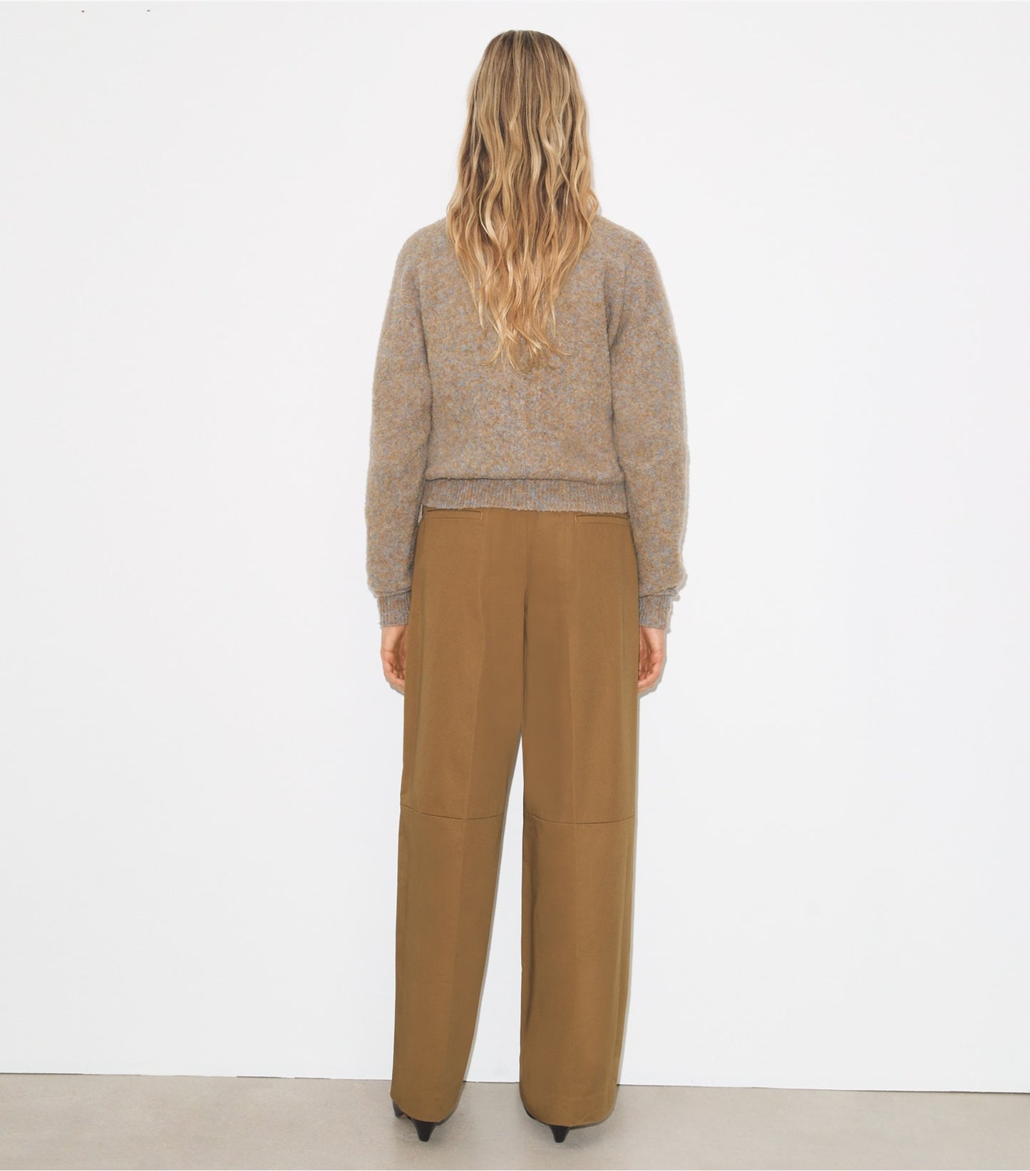 Tory Burch Wide-Leg Cotton Pant - Caramel