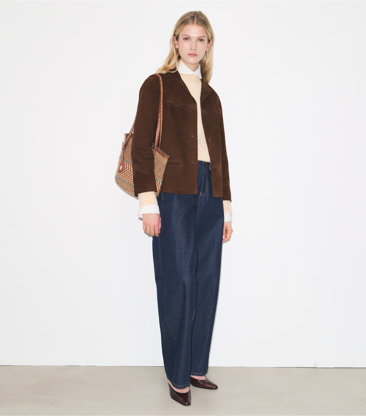 Tory Burch Suede Jacket - Light Chocolate