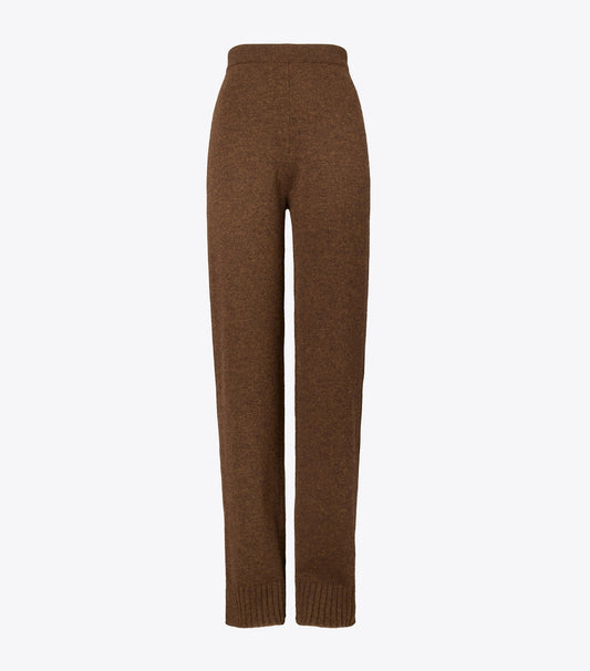 Tory Burch Wool Sweater Pant - Dark Roast