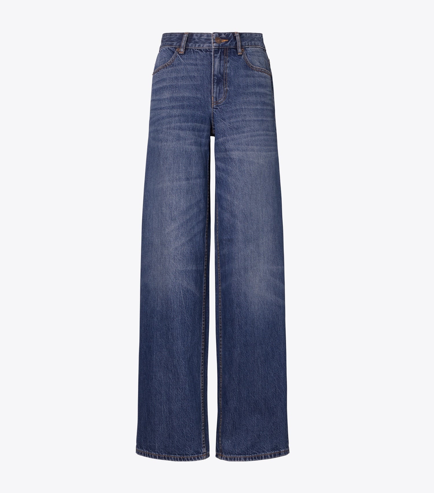 Tory Burch Wide Leg Jean - Dark Vintage Wash