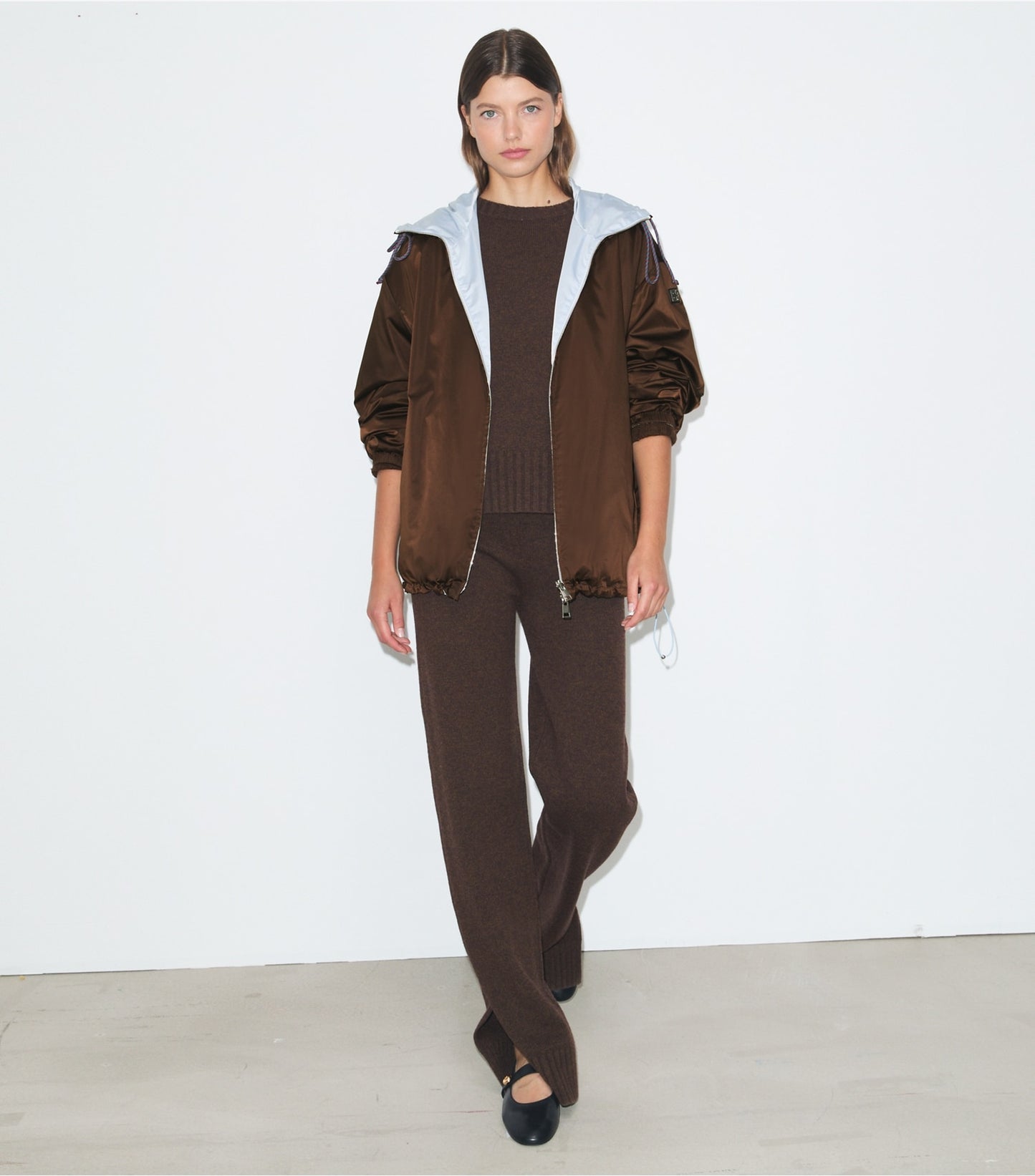 Tory Burch Reversible Jacket - Dark Roast / Cool Mist