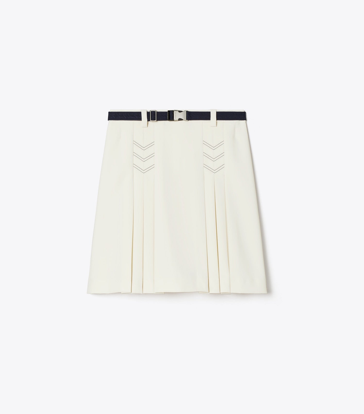 Tory Burch Pleated Stretch Golf Skirt - New Ivory