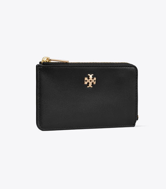 Tory Burch Charlie Zip Card Case - Black