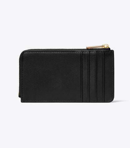 Tory Burch Charlie Zip Card Case - Black