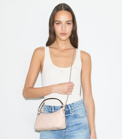 Tory Burch Fleming Distressed Pochette - Soft Pink