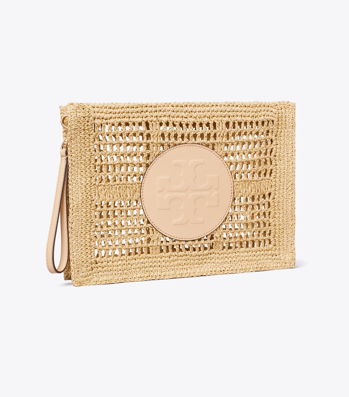 Tory Burch Ella Hand-Crocheted Pouch - Natural