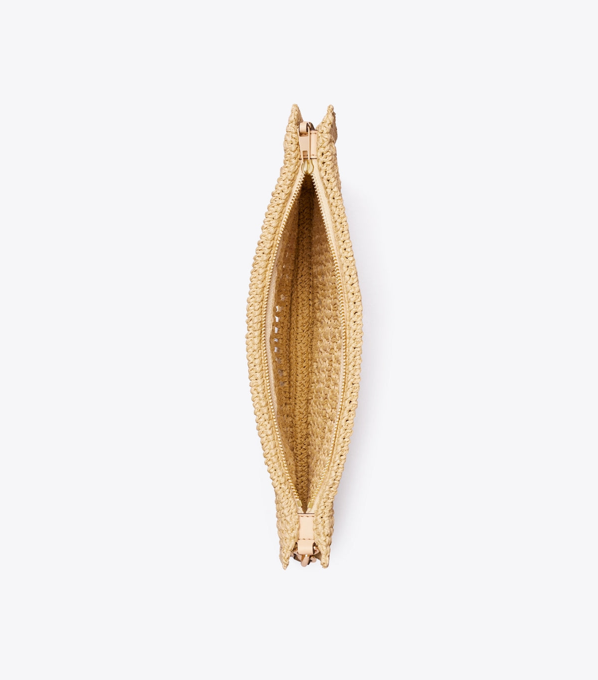 Tory Burch Ella Hand-Crocheted Pouch - Natural