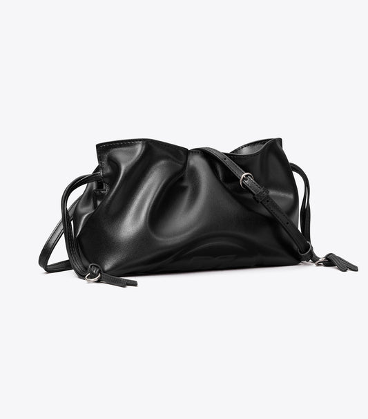 Tory Burch Ella Recycled Drawstring Pouch - Black