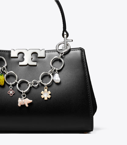 Tory Burch Multi Charm Bag Chain - Tory Silver