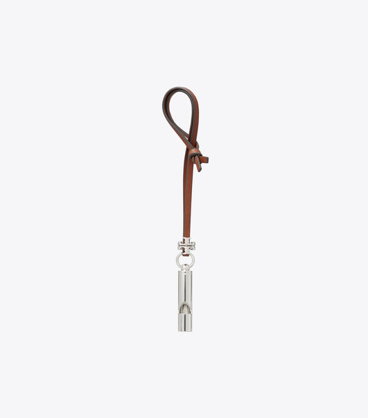 Tory Burch Whistle Key Fob - Silver