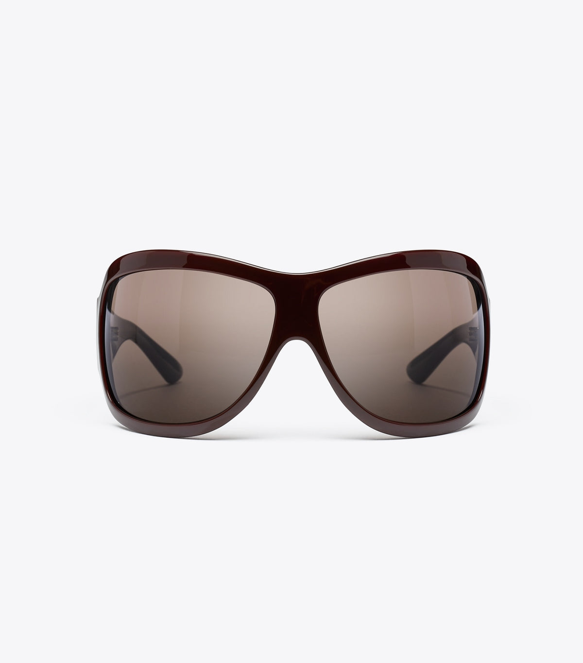 Tory Burch Runway Wrap Sunglasses - Red/Brown/Brown