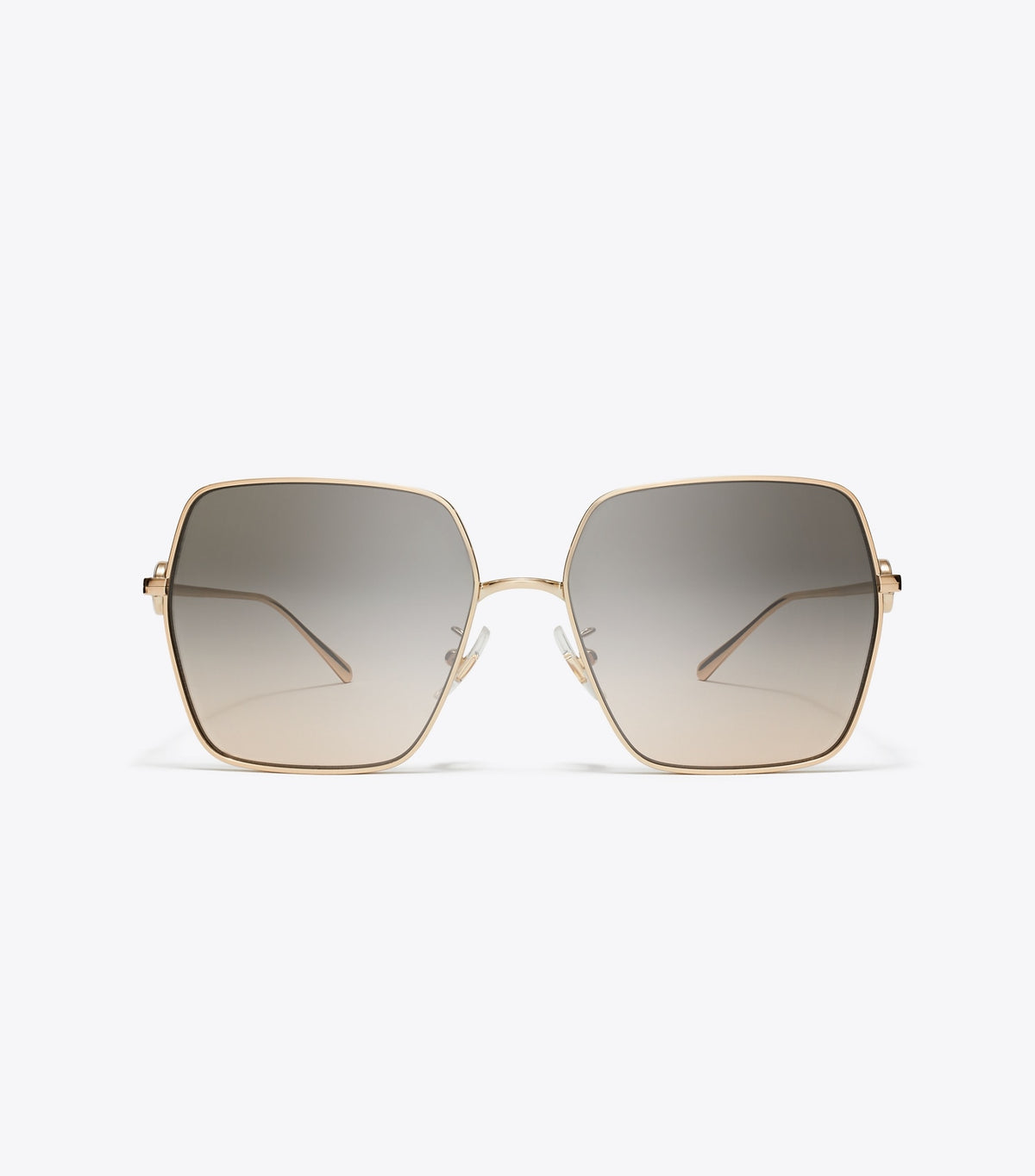 Tory Burch Miller Oversized Square Sunglasses - Light Rose Gold/Light Brown Gradient