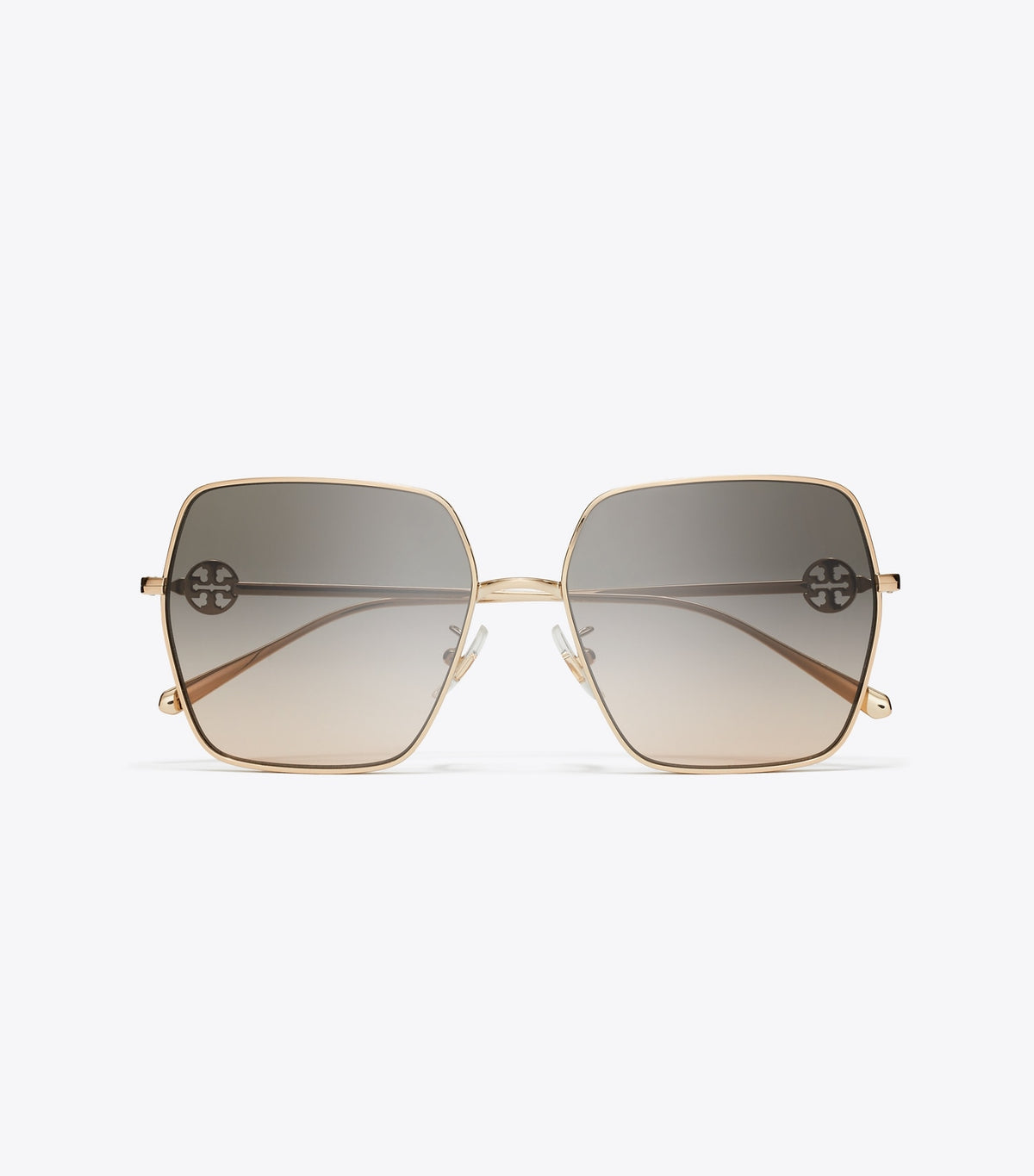 Tory Burch Miller Oversized Square Sunglasses - Light Rose Gold/Light Brown Gradient