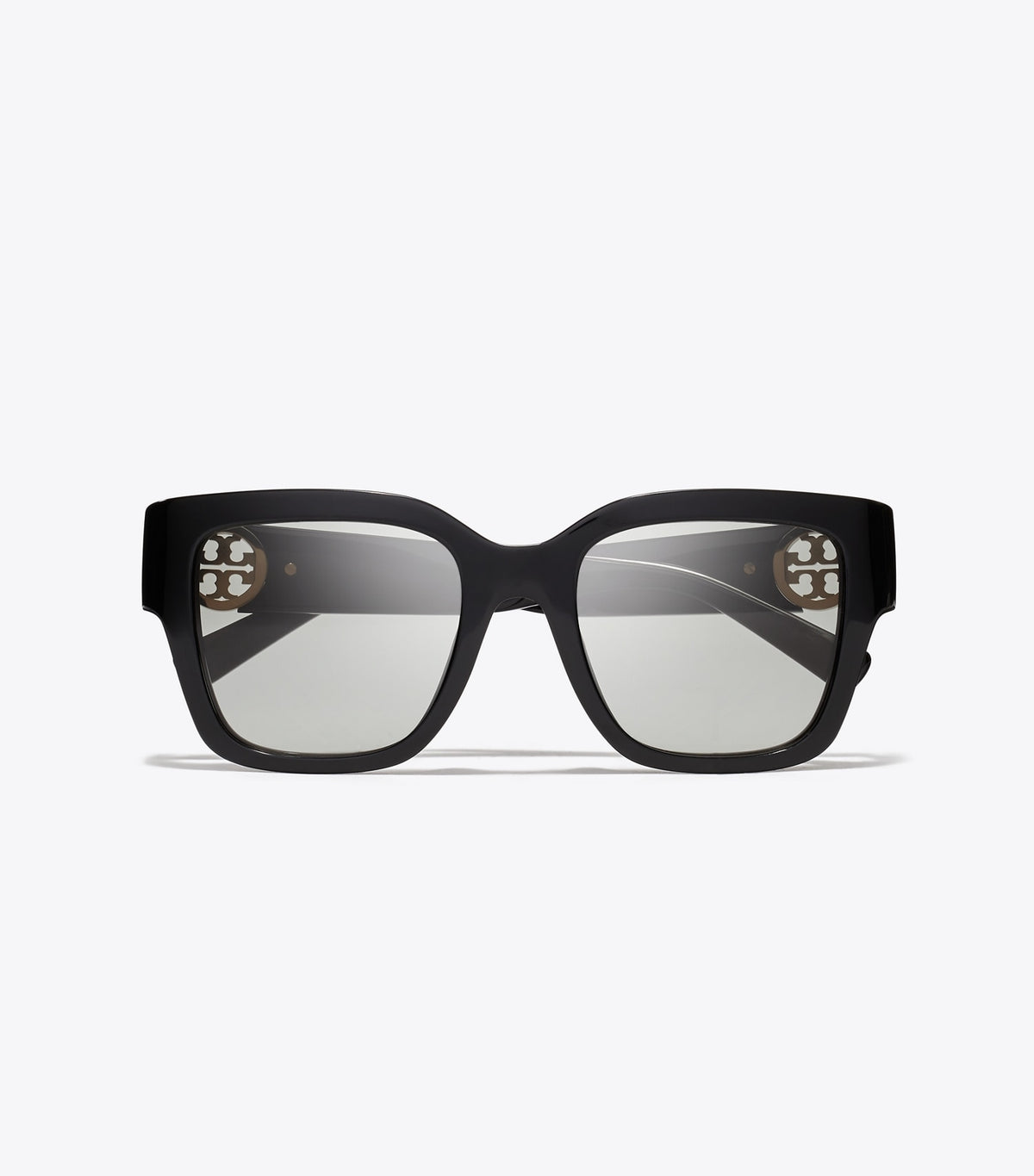 Tory Burch Miller Square Sunglasses - Black/Gray Gradient