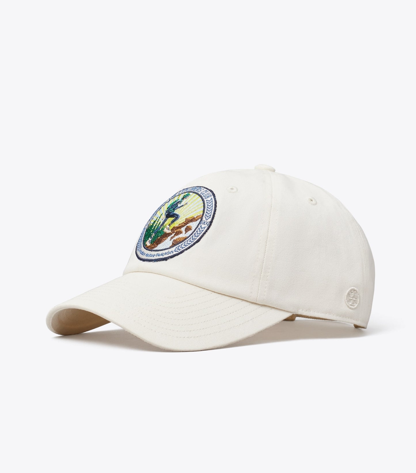 Tory Burch The Explorers Club Baseball Cap - Ivory Pearl