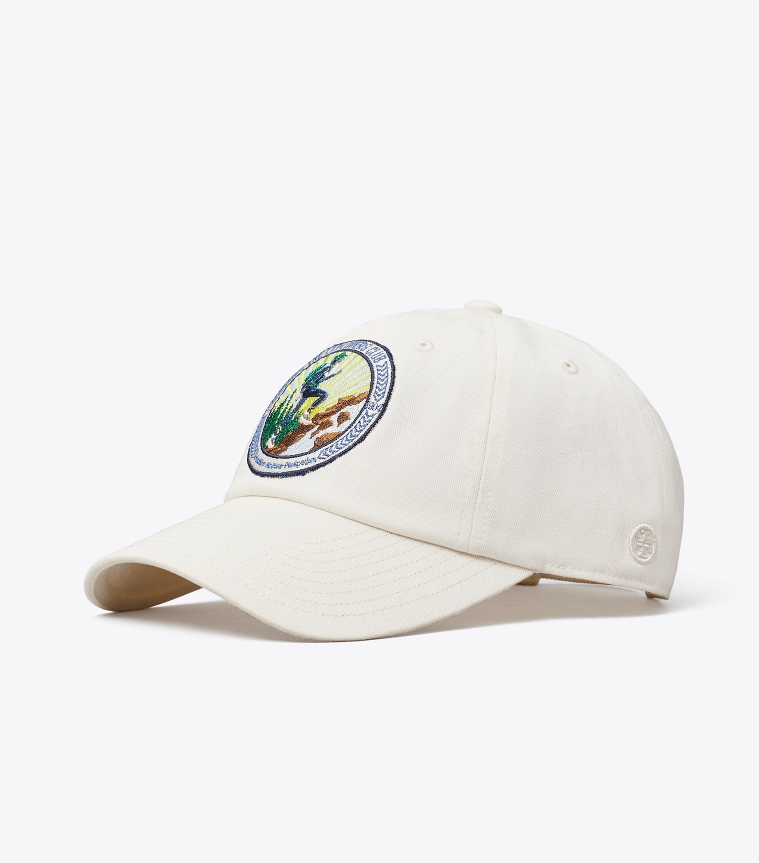 Tory Burch The Explorers Club Baseball Cap - Ivory Pearl