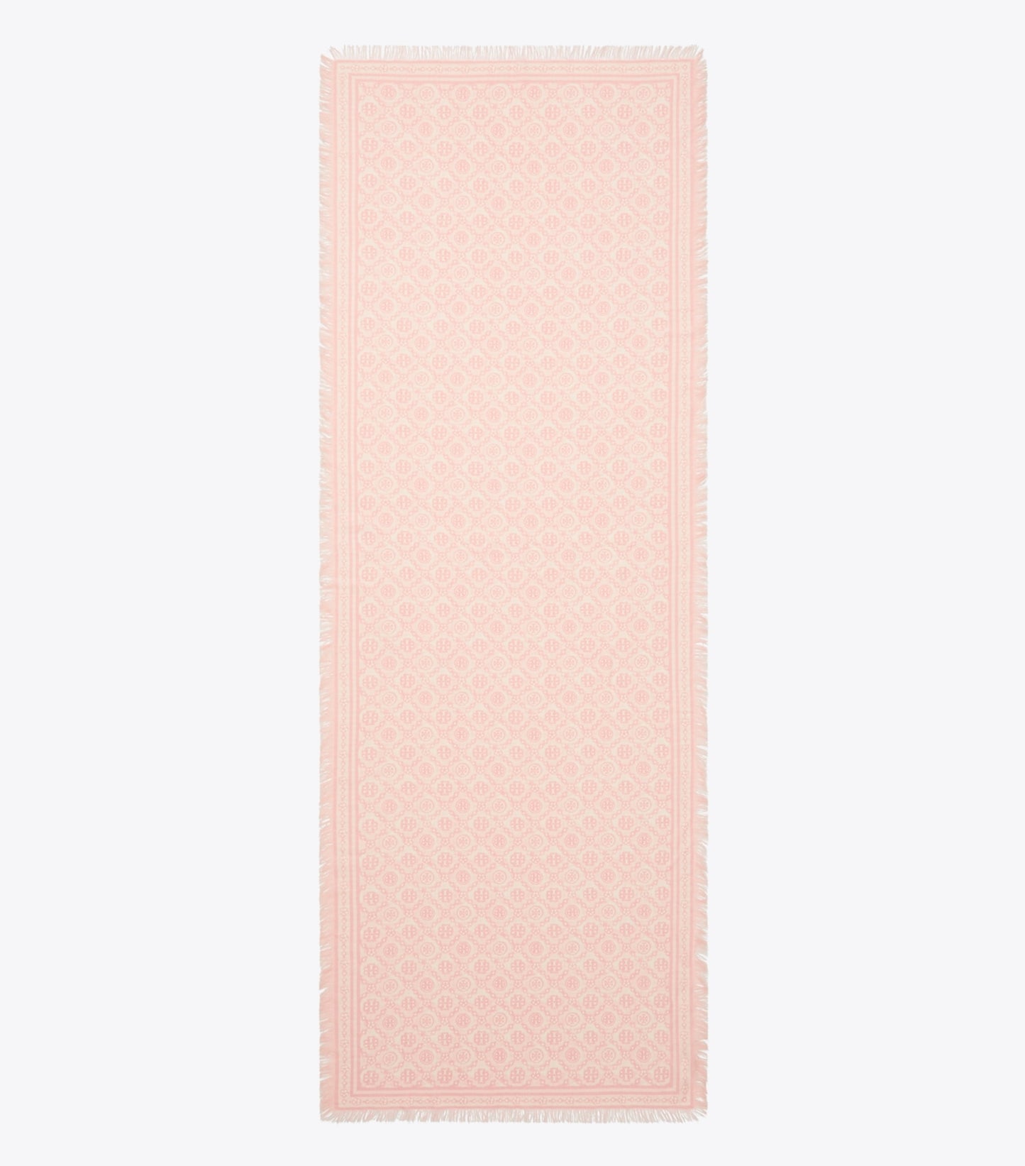 Tory Burch T Monogram Floral Oblong Scarf - Pink T Monogram