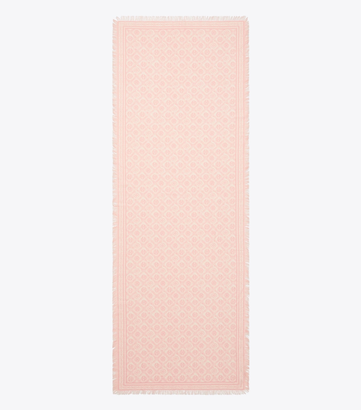 Tory Burch T Monogram Floral Oblong Scarf - Pink T Monogram
