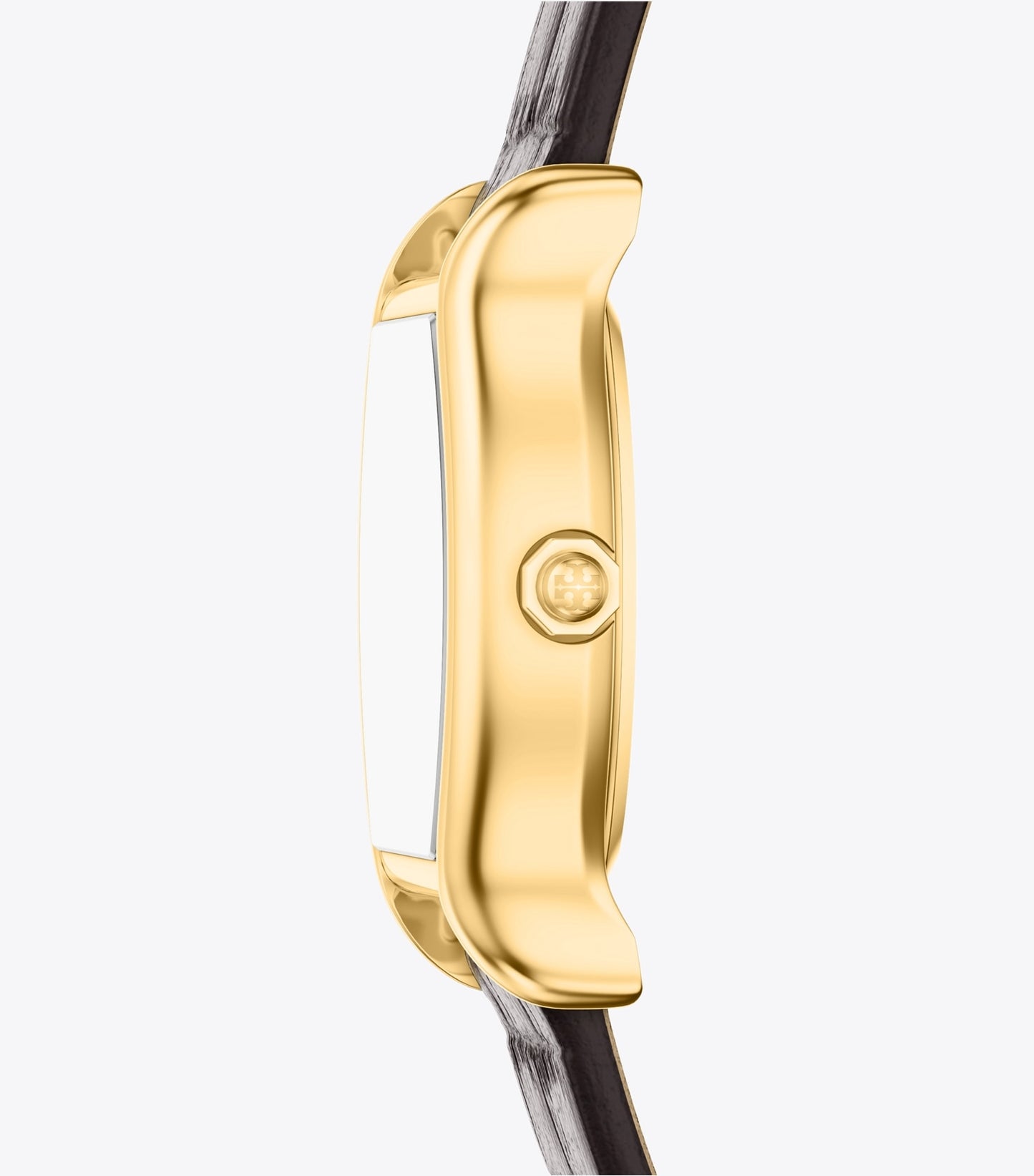 Tory Burch Small Eleanor Curve Watch - Ivory/Gold/Black Croc