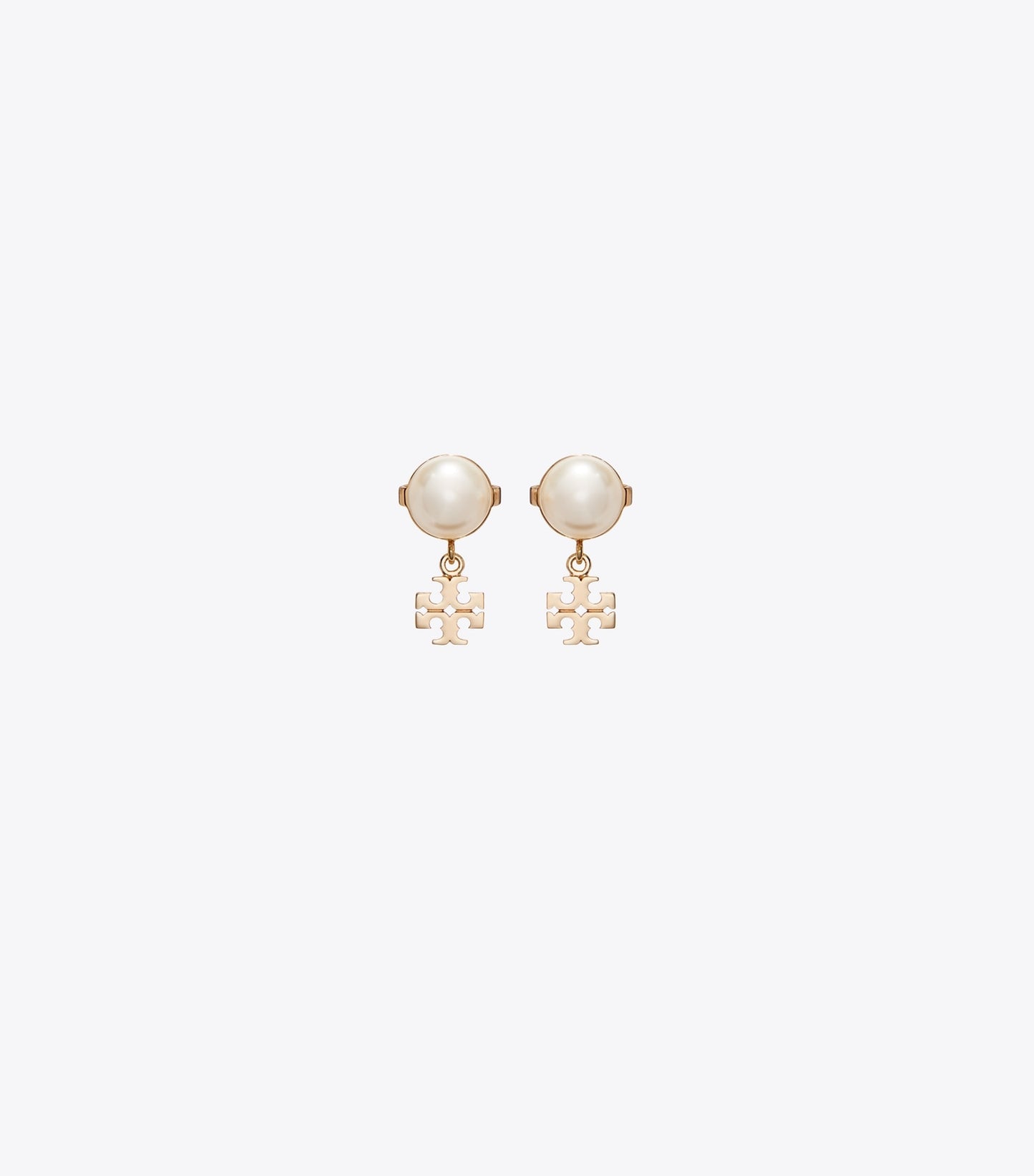 Tory Burch Small Moondance Stud Earrings - Tory Gold / Cleam