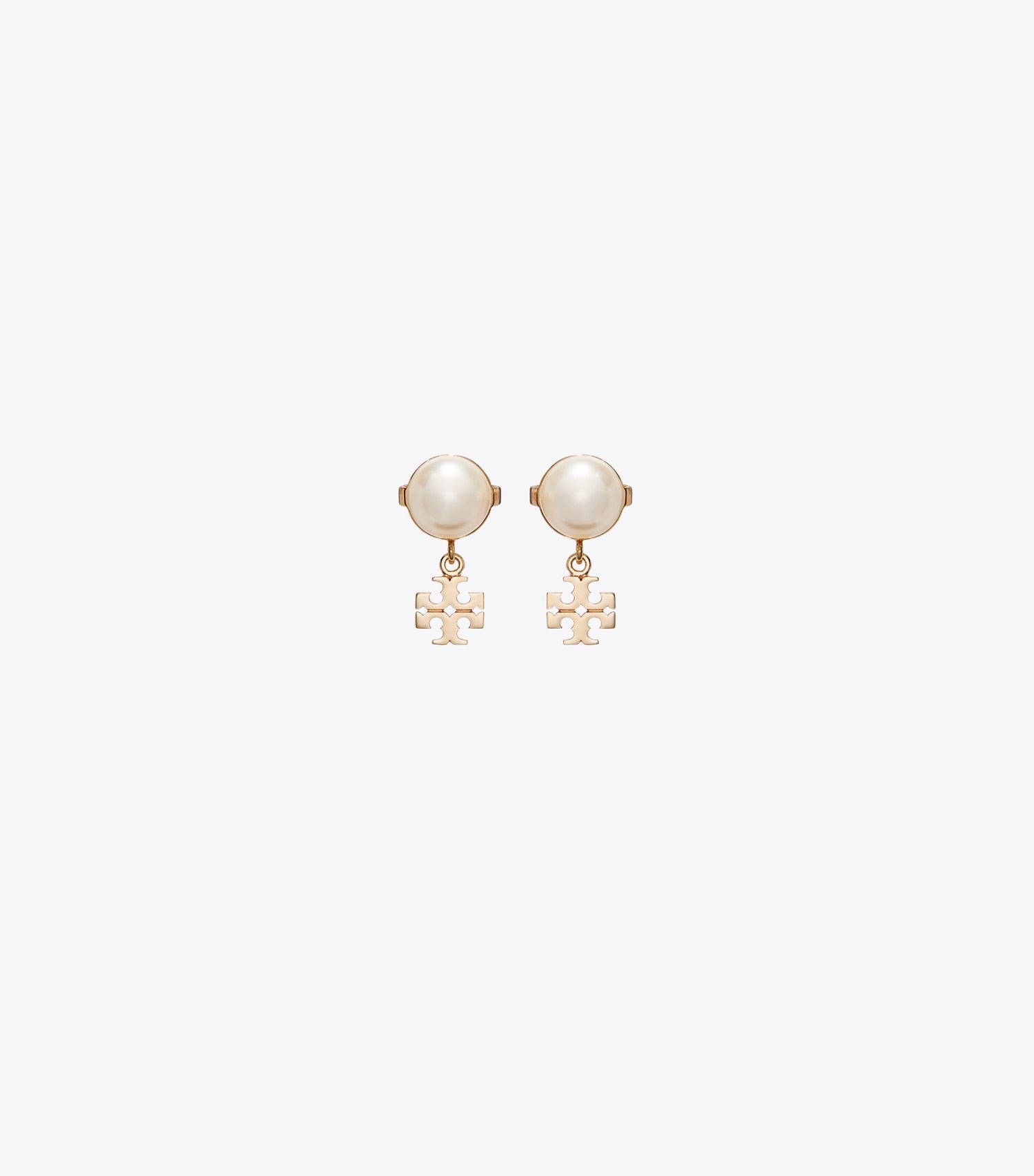 Tory Burch Small Moondance Stud Earrings - Tory Gold / Cleam