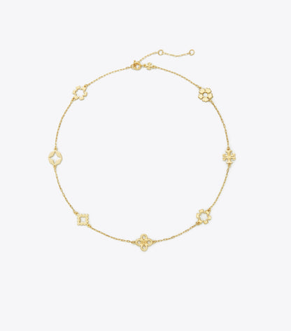 Tory Burch Forget Me Not Necklace - Tory Gold