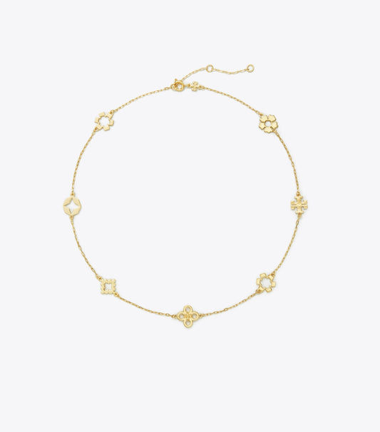Tory Burch Forget Me Not Necklace - Tory Gold