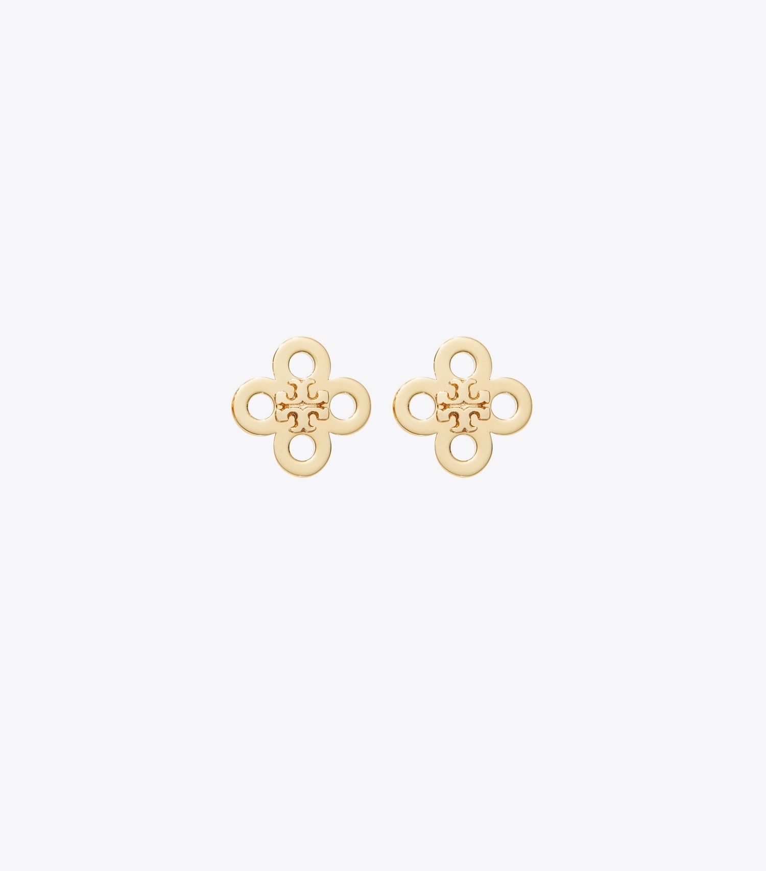 Tory Burch Forget Me Not Clover Stud Earring - Tory Gold