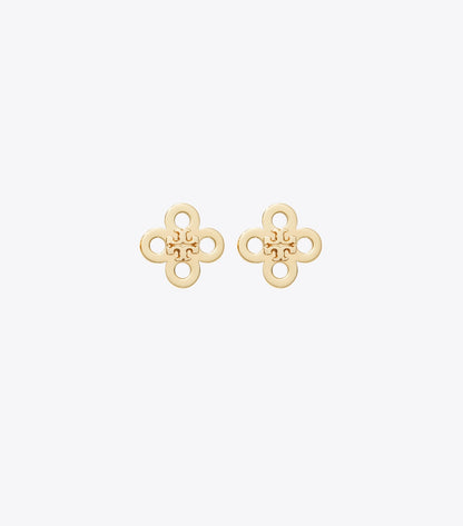 Tory Burch Forget Me Not Clover Stud Earring - Tory Gold