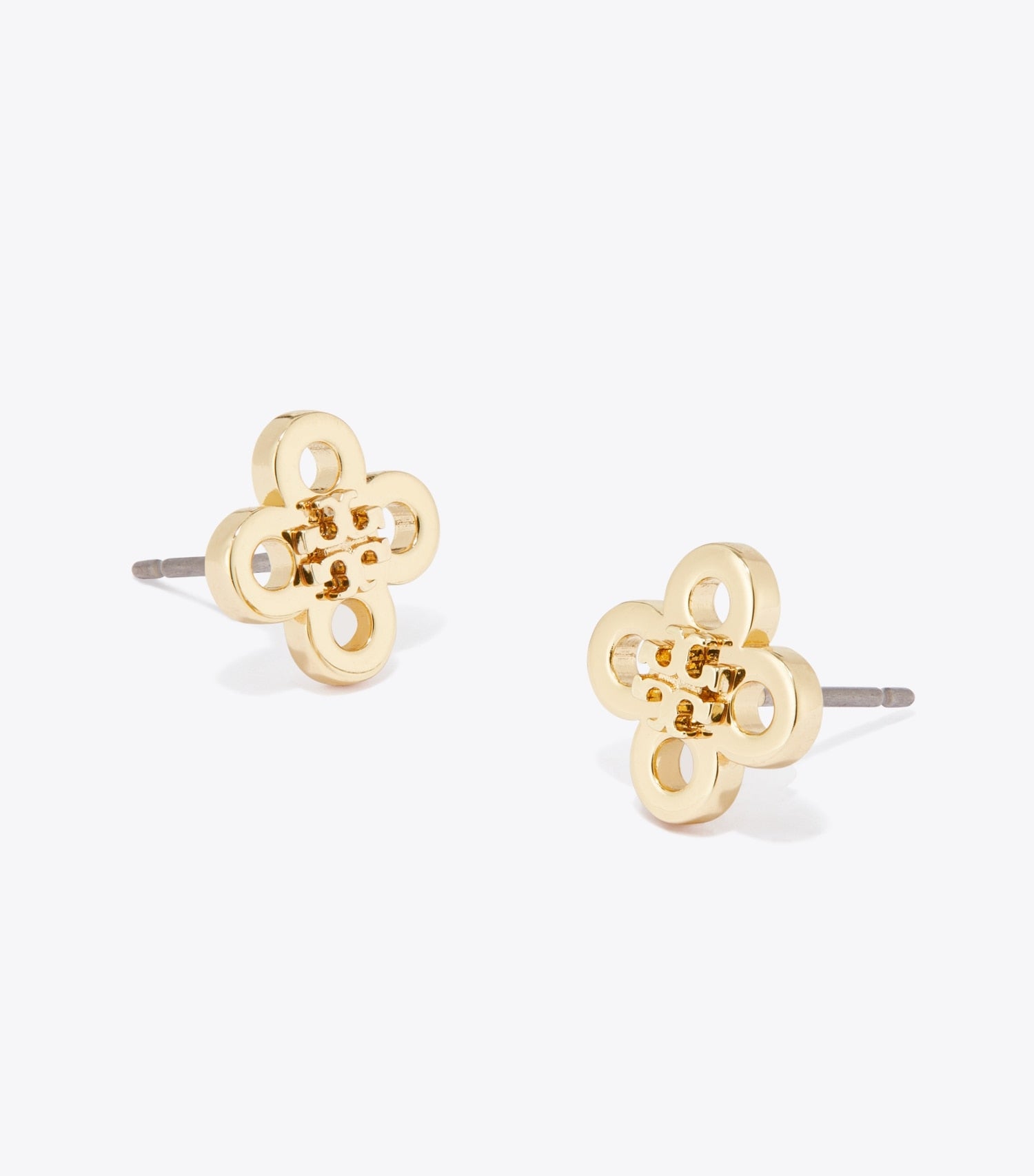 Tory Burch Forget Me Not Clover Stud Earring - Tory Gold