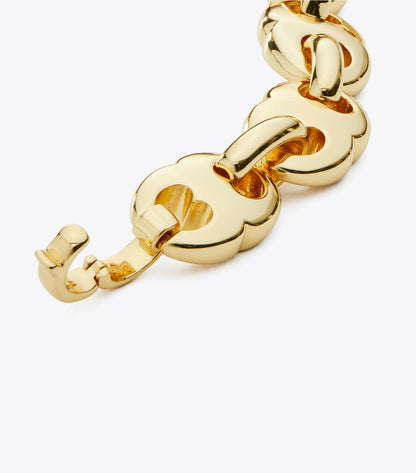Tory Burch Gemini Link Bracelet - Light Brass