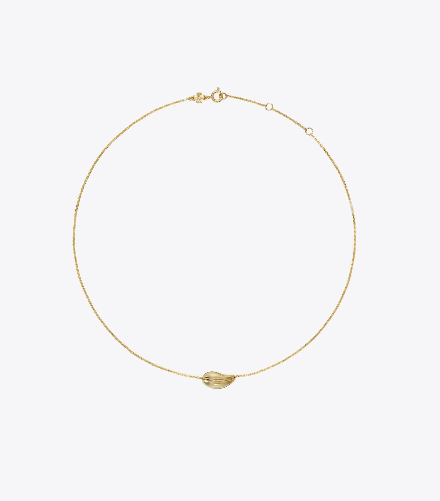 Tory Burch Small Pierced Pendant - Light Brass