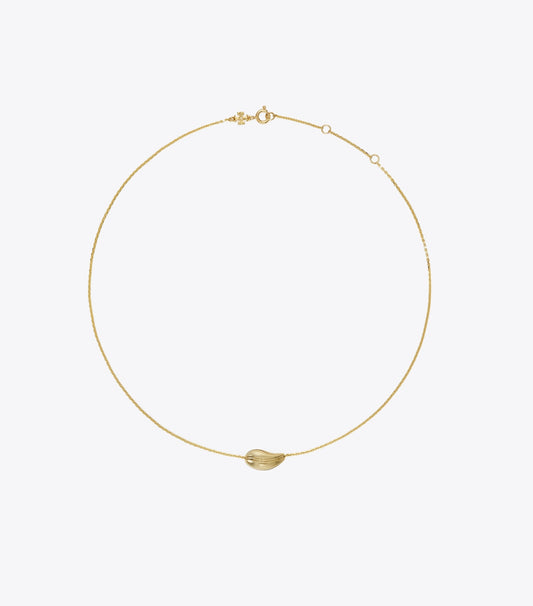 Tory Burch Small Pierced Pendant - Light Brass