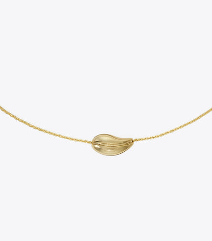 Tory Burch Small Pierced Pendant - Light Brass