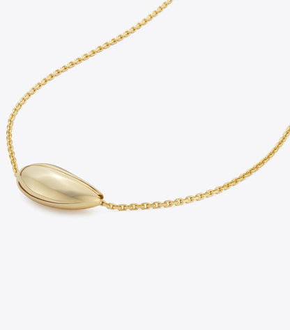 Tory Burch Small Pierced Pendant - Light Brass