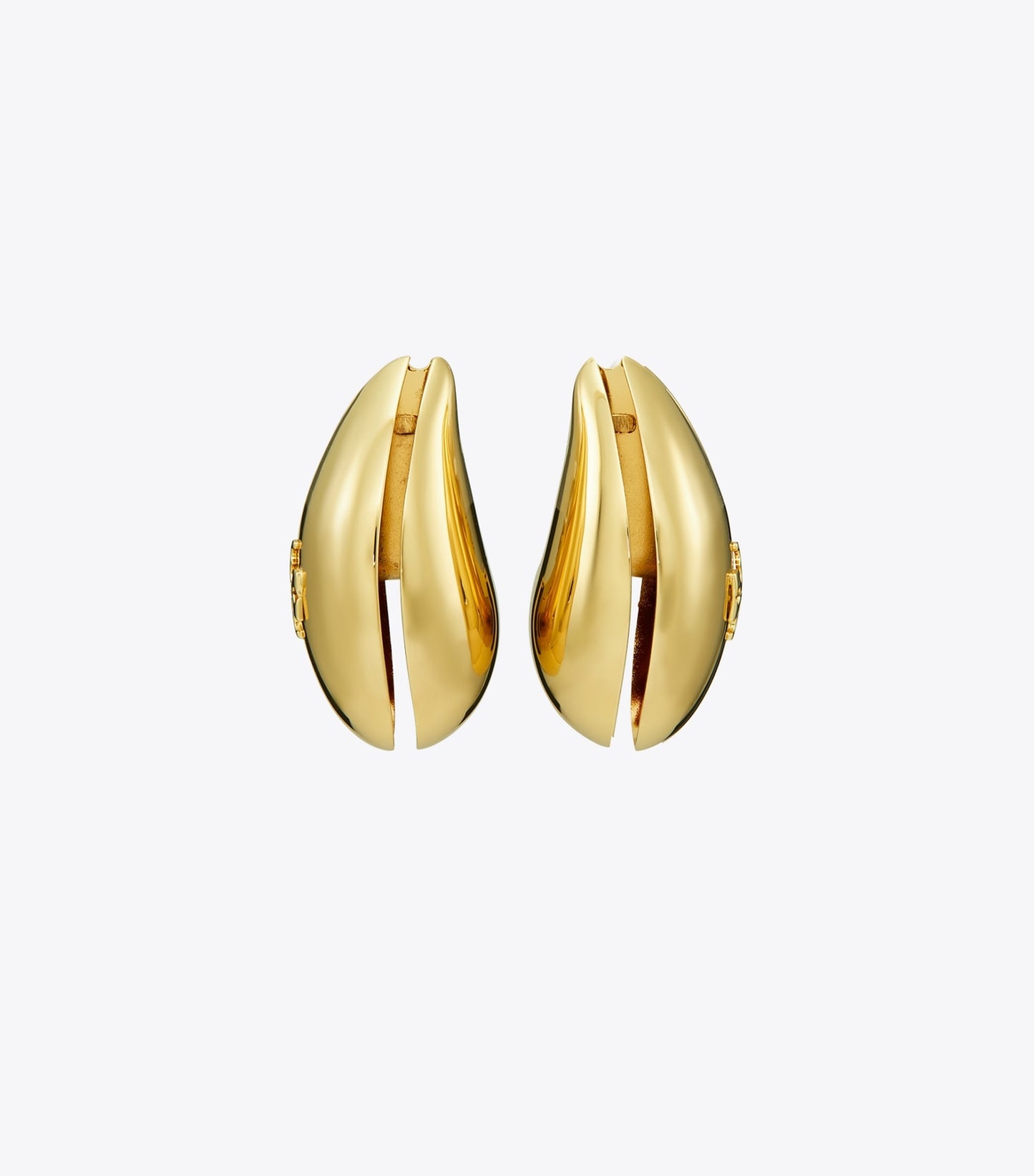 Tory Burch Pierced Earrings - Light Brass