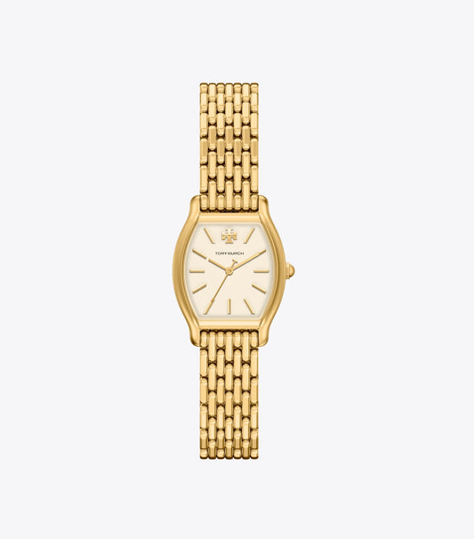 Tory Burch Small Eleanor Curve Watch - Ivory/Gold